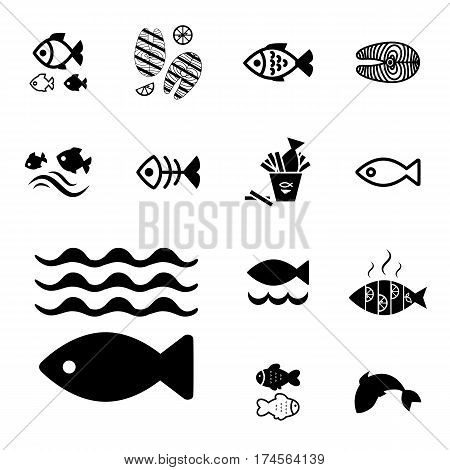 Fish  Icon Isolated