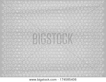 a real plastic bubble wrap background vector