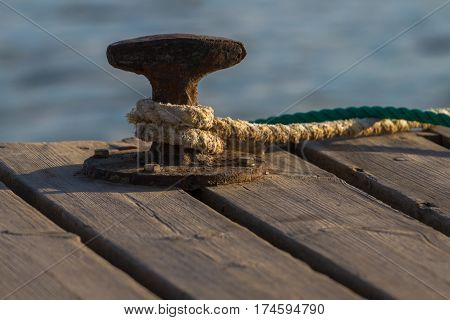 Knecht at the Old wooden pier, Egypt