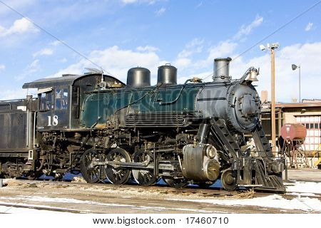 damplokomotiv, Alamosa, Colorado, USA