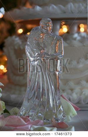 Figura de cristal de waterford novios