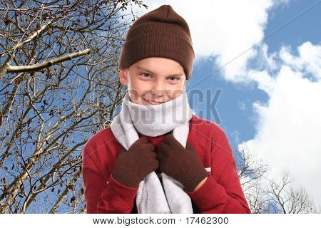 Young boy in Winter Wear