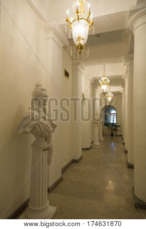 Interior Of The Petroff Palace, Moscow, Russia