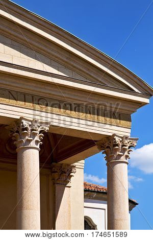 In Italy   Olgiate  Varese  The Old Wall Column