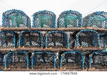 Group Of Fist Net Traps