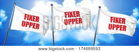 fixer upper, 3D rendering, triple flags
