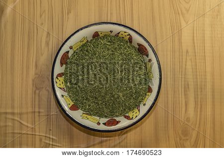 Medical Marijuana Leafs Butter Cooking With Water