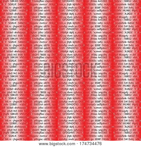 Firewall, Cyber Network Security, Data Encryption, Binary Computer Code Abstract Background. Vector Illustration.