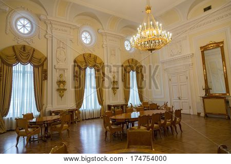Interior Of The Petroff Palace, Moscow, Russia