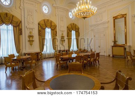Interior Of The Petroff Palace, Moscow, Russia