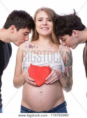 Modern Polygamous Family With One Wife And Two Husbands
