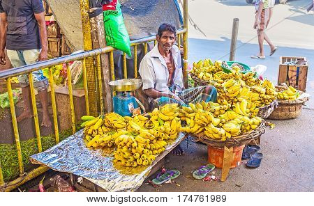 Banana Seller In Fose Market