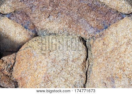 Close Up Of Cracked Rock Fragment