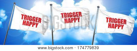 trigger happy, 3D rendering, triple flags
