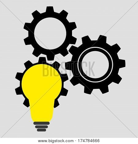 Creative light bulb concept background.Business idea vector illustration.Light bulb idea icon.Design for poster flyer cover brochure.Business idea vector illustration.