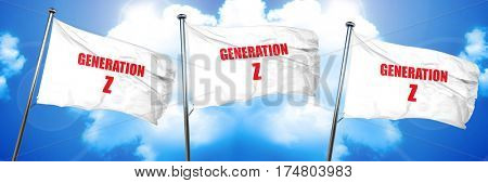 generation z, 3D rendering, triple flags
