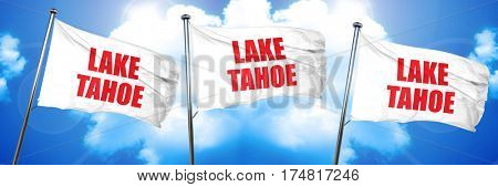 lake tahoe, 3D rendering, triple flags
