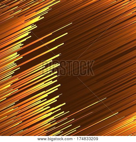 Vector illustration. Abstract background with brown and gold lines.