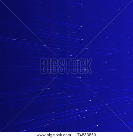 Blue technology background with lines representing speed.