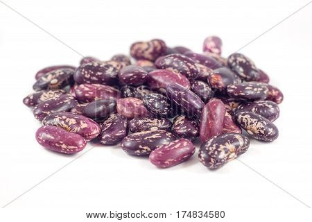 Colorful Beans Isolated On White Background
