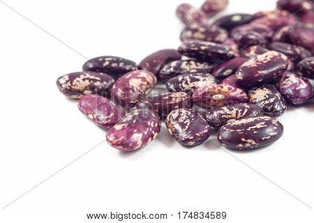 Colorful Beans Isolated On White Background