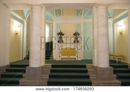 Interior Of The Petroff Palace, Moscow, Russia