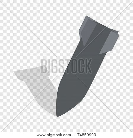 Air bomb isometric icon 3d on a transparent background vector illustration