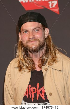 LOS ANGELES - MAR 5:  Jake Weary at the 2017 iHeart Music Awards at Forum on March 5, 2017 in Los Angeles, CA