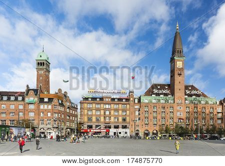 Scandic Palace Hotel And Radhuspladsen In Copenhagen, Denmark, Editorial