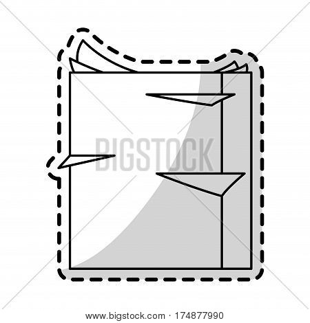 ream of paper office supplies icon image vector illustration design