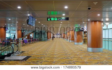 Interior Of Yangon International Airport