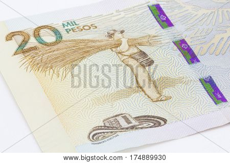 Twenty Thousand Colombian Pesos Bill Issued on 2016