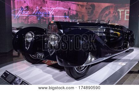 Dark 1939 Bugatti Type 57C By Vanvooren