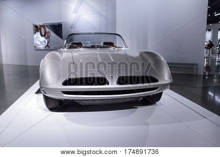 Silver 1966 Bizzarrini 5300 Spyder Si Prototype