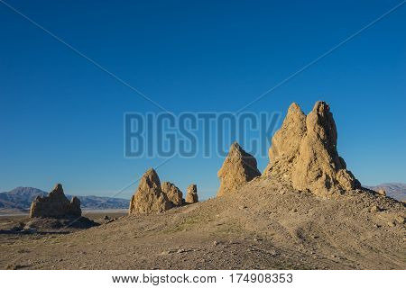 Brown Desert Rock Formations