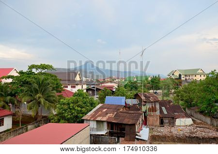 Cityscape At Pakse In Champasak, Laos