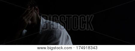 Withdrawn Broken Down Man