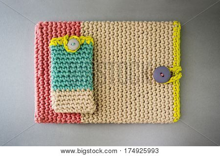 Beautiful Crocheted Mobile Phone And Tablet Sleeves