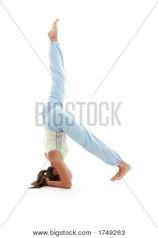 Salamba Sirsasana podporoval stoj #3