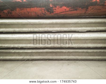 Cement Poles And Metal Pipe