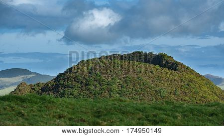 Landscape with top of Volcano in Azores islands, Terceira