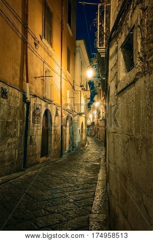 old center of Campobasso in Molise, Italy