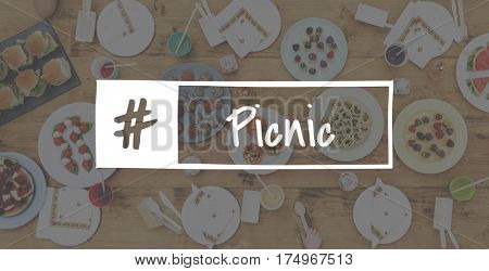 Food Words Picnic Party Appetite Meal