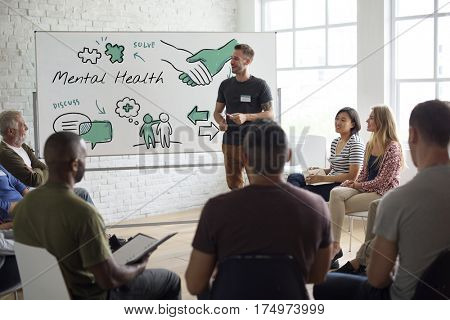 Mental health care sketch diagram