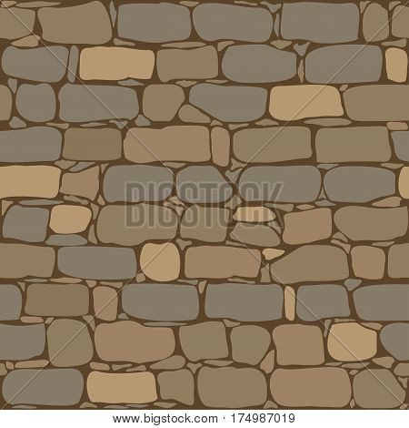 Old brick wall - seamless pattern background