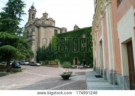 Neive, Italy - 17 July 2010: The Village of Neive in Piedmont Italy
