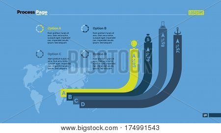 Four ribbons percentage chart. Business data. Comparison, diagram, design. Creative concept for infographic, templates, presentation, report. Can be used for topics like analysis, statistics, research.