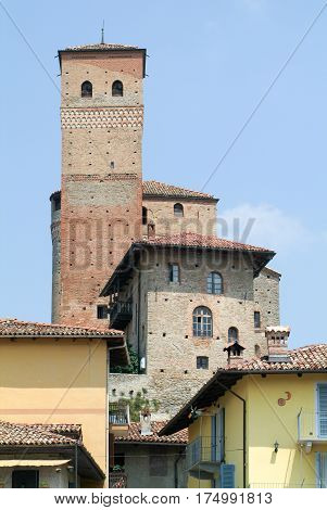 The Fort Of Serralunga D'alba In Piedmont