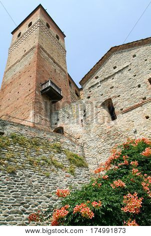 The Fort Of Serralunga D'alba In Piedmont