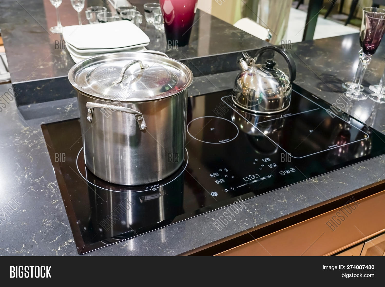 Metal Pot On Induction Image & Photo (Free Trial) Bigstock